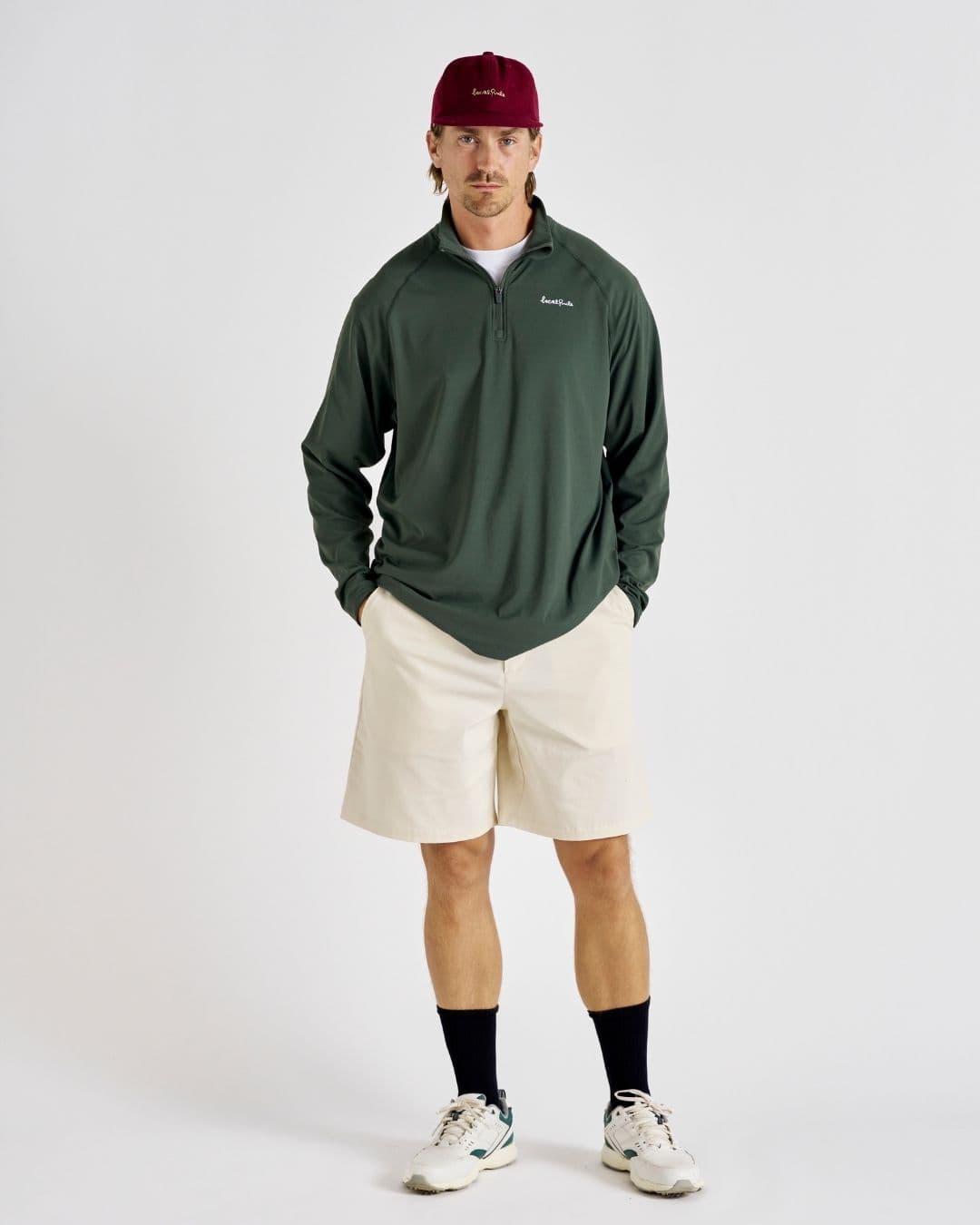Midlayer Q-zip - Forest Green – Local Rule thumbnail 5