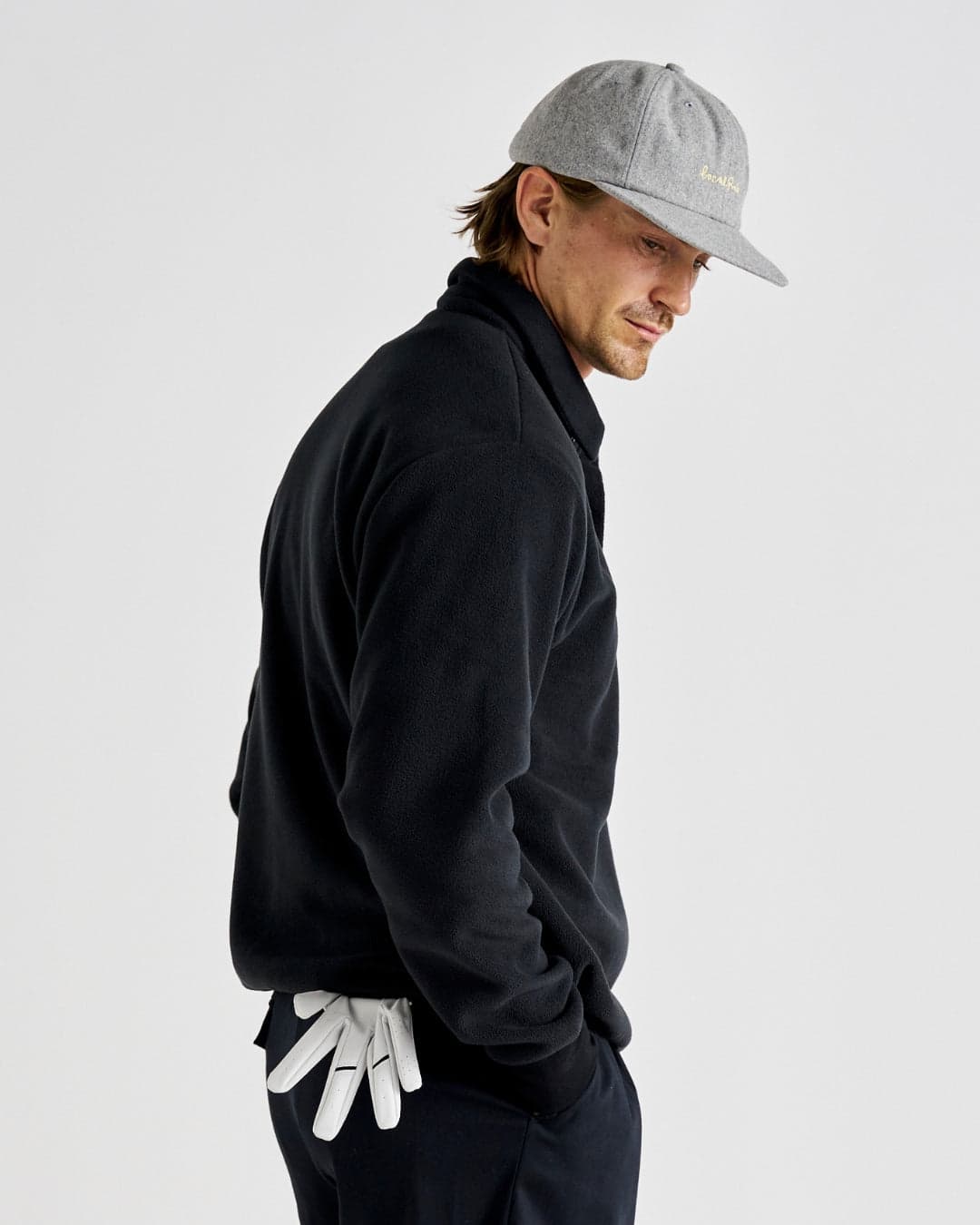 Q-zip Fleece Sweatshirt - Black – Local Rule thumbnail 3