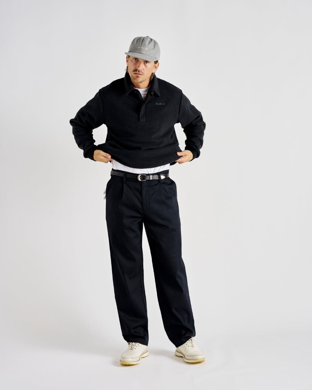 Q-zip Fleece Sweatshirt - Black – Local Rule thumbnail 8